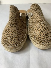Universal Thread Women's Cheetah Slip On Mule Flats Shoes Size 6.5 New