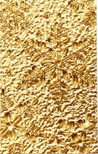 Textured Snowflake Rectangular Wax Seal Stamp Head, Detailed Engraving, Gorgeous