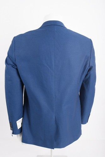 Saddlebred Mens Suit Jacket Blazer Sport Coat Size 40 R Indigo Blue Cotton NWT - Picture 4 of 6