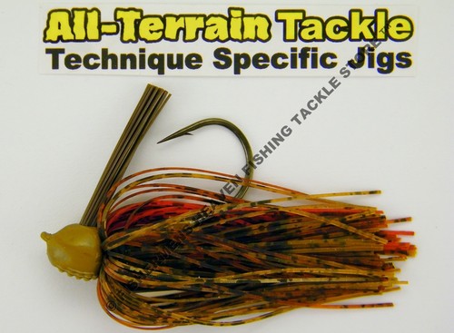 All Terrain Tackle Jigs AT Rattling Wood Flipping Choice of Color and Size - Picture 9 of 13