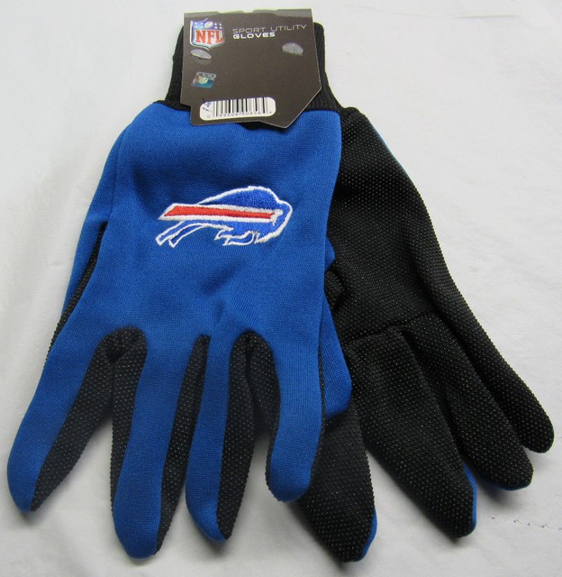 NFL Buffalo Bills Utility Gloves Royal w/ Black Palm McARTHUR eBay