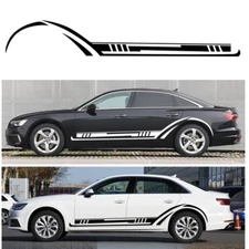 Car Truck Door Side Skirt Graphic Vinyl Sticker Racing Stripes Decal Accessories