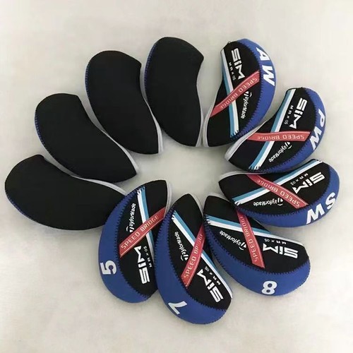 10PCS 456789PASL Golf iron HeadCover TLM SIM Universal golf club cover men women - Picture 7 of 14