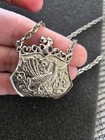 Vintage Pocket Book Locket Necklace - Purse Locket Pendant Floral Bird Peacock — photo 5
