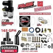 FASS No-Drop 165GPH Fuel Lift Pump System 01-10 Duramax Diesel Chevy GMC GM 6.6
