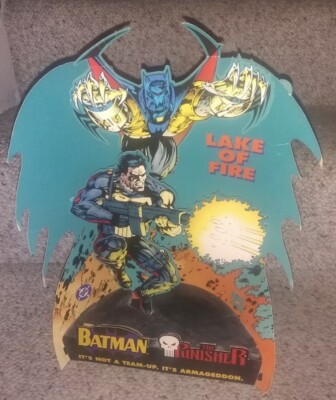 Batman Punisher Lake of Fire DC/Marvel Comics crossover 1994 Store Display 14'' 