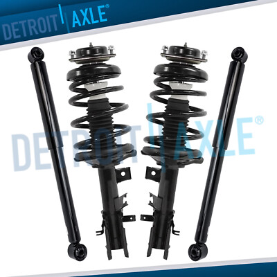 4WD Front Strut w/Coil Spring Rear Shock Kit for Nissan Pathfinder INFINITI QX4