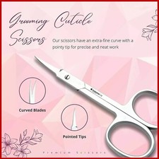 Professional Finger Toe Nail Scissors Curved Arrow Steel Manicure Nail Cuticle