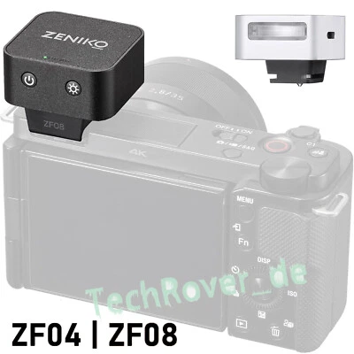 Mini cámara flash Speedlite ZENIKO ZF04 ZF08 para Canon Nikon Sony Fuji Olympus