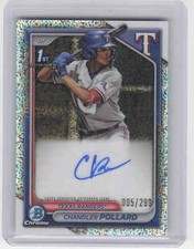 2024 Bowman #CPA-CP Chandler Pollard 1st Chrome Speckle Auto #/299