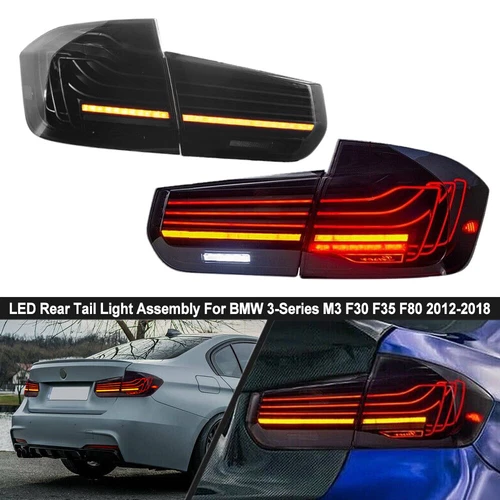 2X LED CSL Tail Lights For BMW 3 F30 F35 F80 2012-2018 W/Sequential Plug & Play - Picture 3 of 20