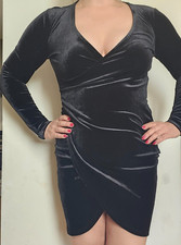 Pour Moi Velvet Black Dress