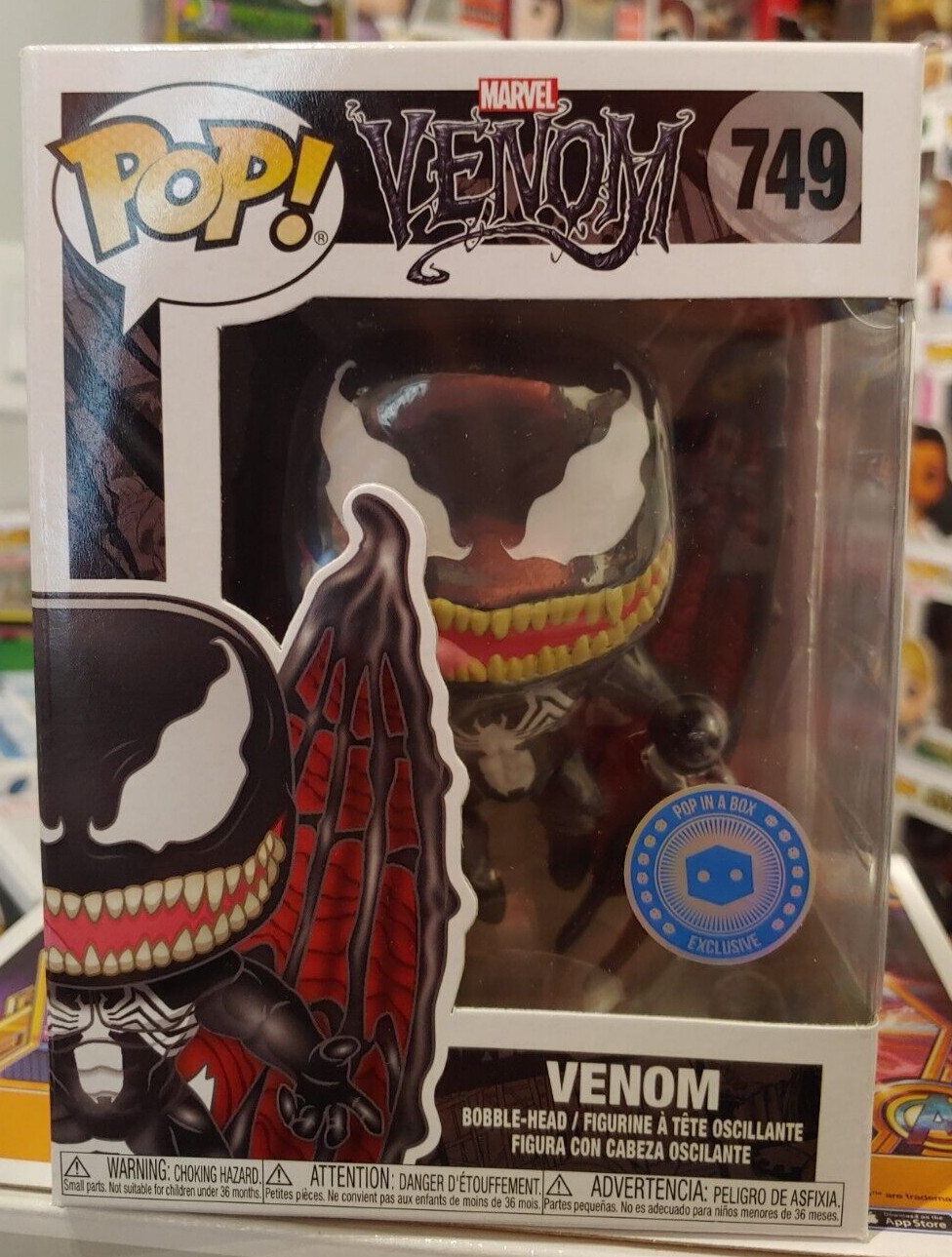 Funko Pop Marvel Venom #749 Pop In The Box Exclusive