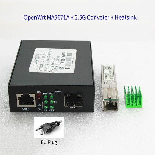 Firmware usado con disipador térmico para SmartAX Huawei | Convertidor de medios 2.5G RJ45 - Imagen 9 de 18