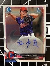 2018 Bowman Chrome Prospect Auto Shao-Ching Chiang #CPA-SCC Auto
