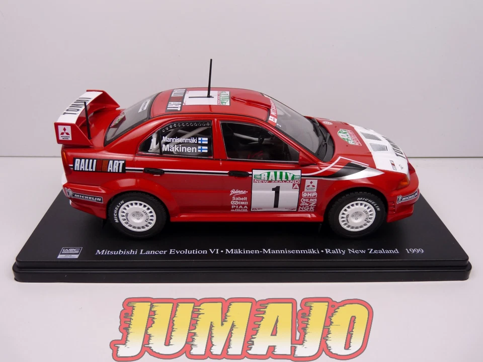 RVQ14 Voiture Rallye 1/24 SALVAT Models : MITSUBISHI Lancer Evo VI 1999 #1 Makin - Photo 2/4