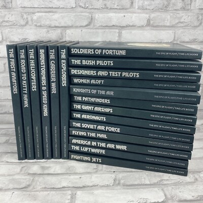 Time Life Books The Epic Of Flight,Set Of 19 Volumes Hardcover Read Description