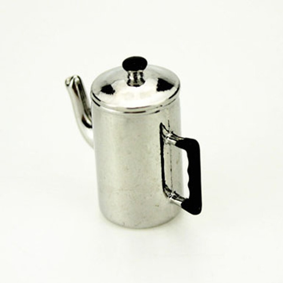 112 Dollhouse Furniture Kitchen Room Vintage Milk Tea Kettle Home Mini