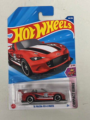 2025 Hot Wheels '15 Mazda MX-5 Miata Orange Compact Kings 2/10 A89