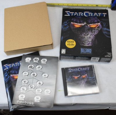 Blizzard Starcraft PC CDROM Big Box Game 1998 GOTY