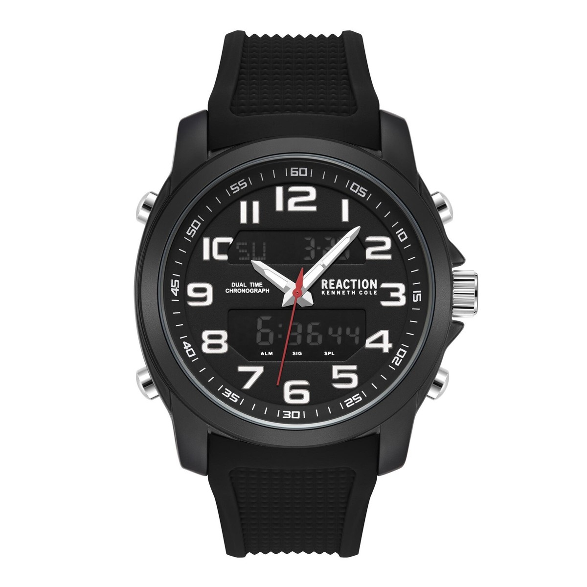 Kenneth Cole Reaction Men's Analog Digital Watch Silicone Strap