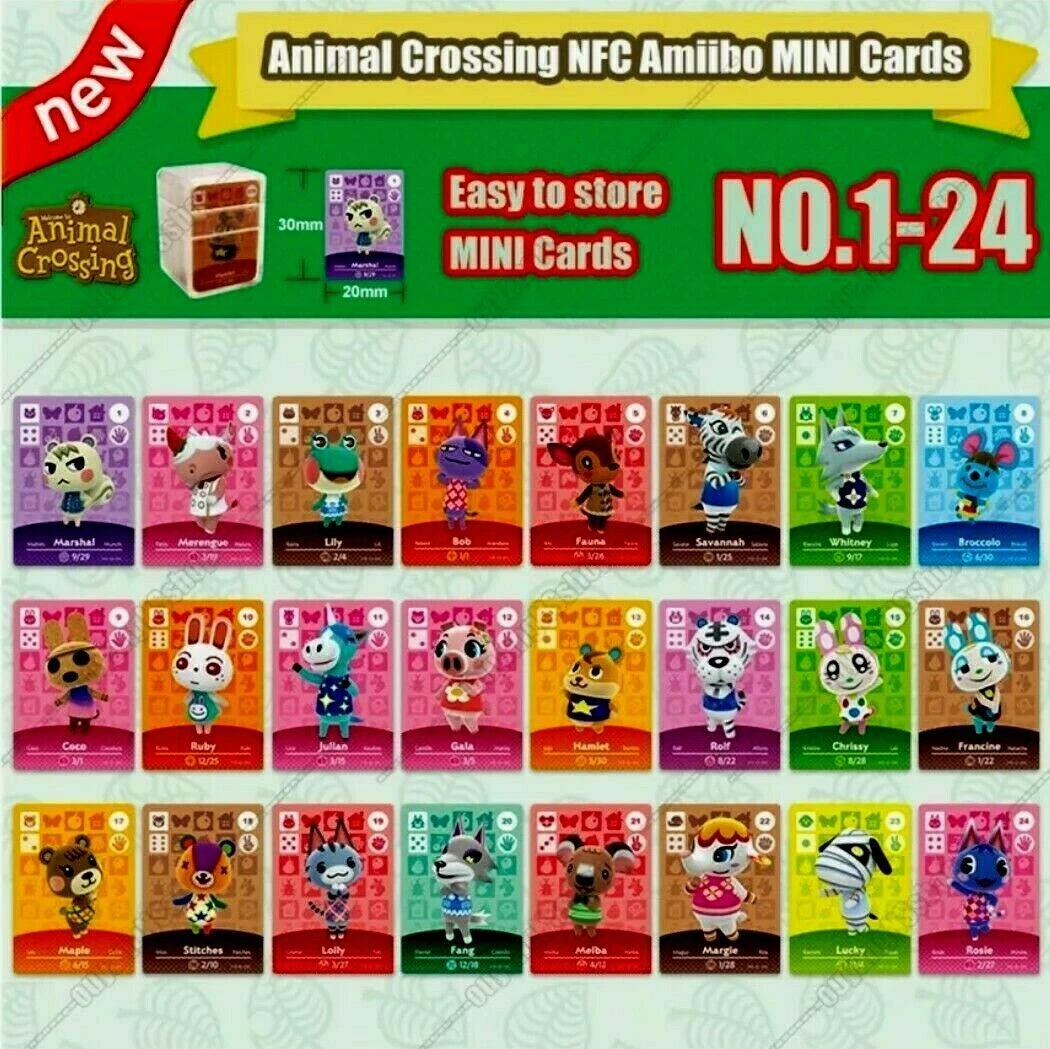 Carte Amiibo Animal Crossing, 10 pièces au hasard les cartes, 241-320  villageois