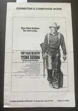 Tom Horn 1980 Original Movie Pressbook Steve McQueen Poster art photos 10 pages