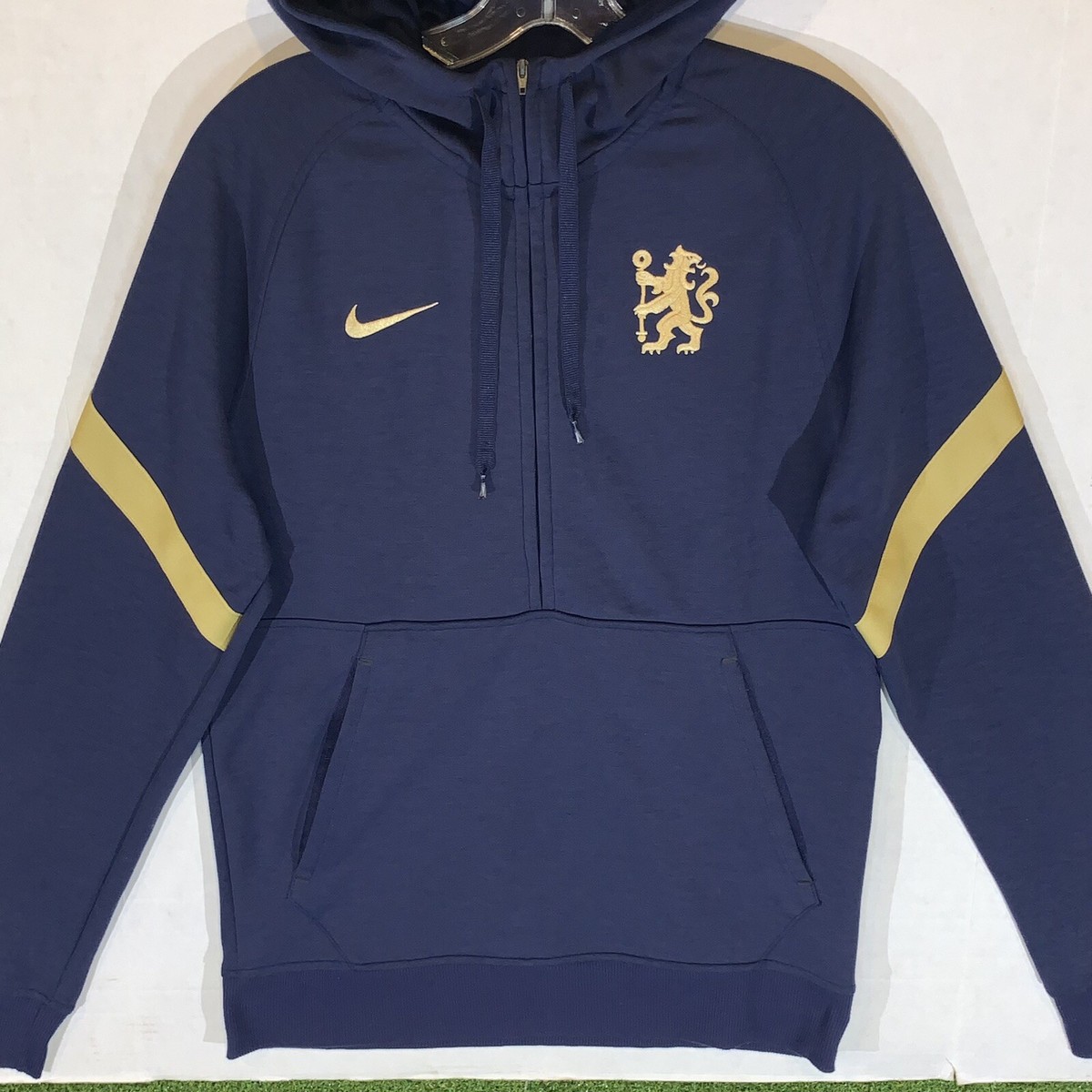 Nike Chelsea FC Men's 1/2-Zip Fleece Soccer Hoodie Sz S | eBay