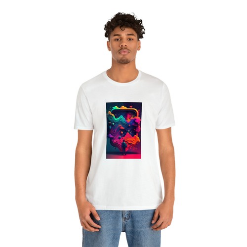 T-shirt da gioco Neon Nights - design generato dall'intelligenza artificiale - regalo unico per i giocatori - Foto 24 di 188