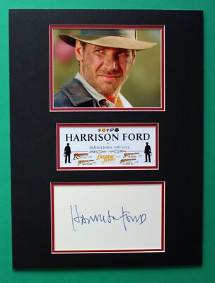HARRISON FORD AUTOGRAPH masterly display Indiana Jones Tribute