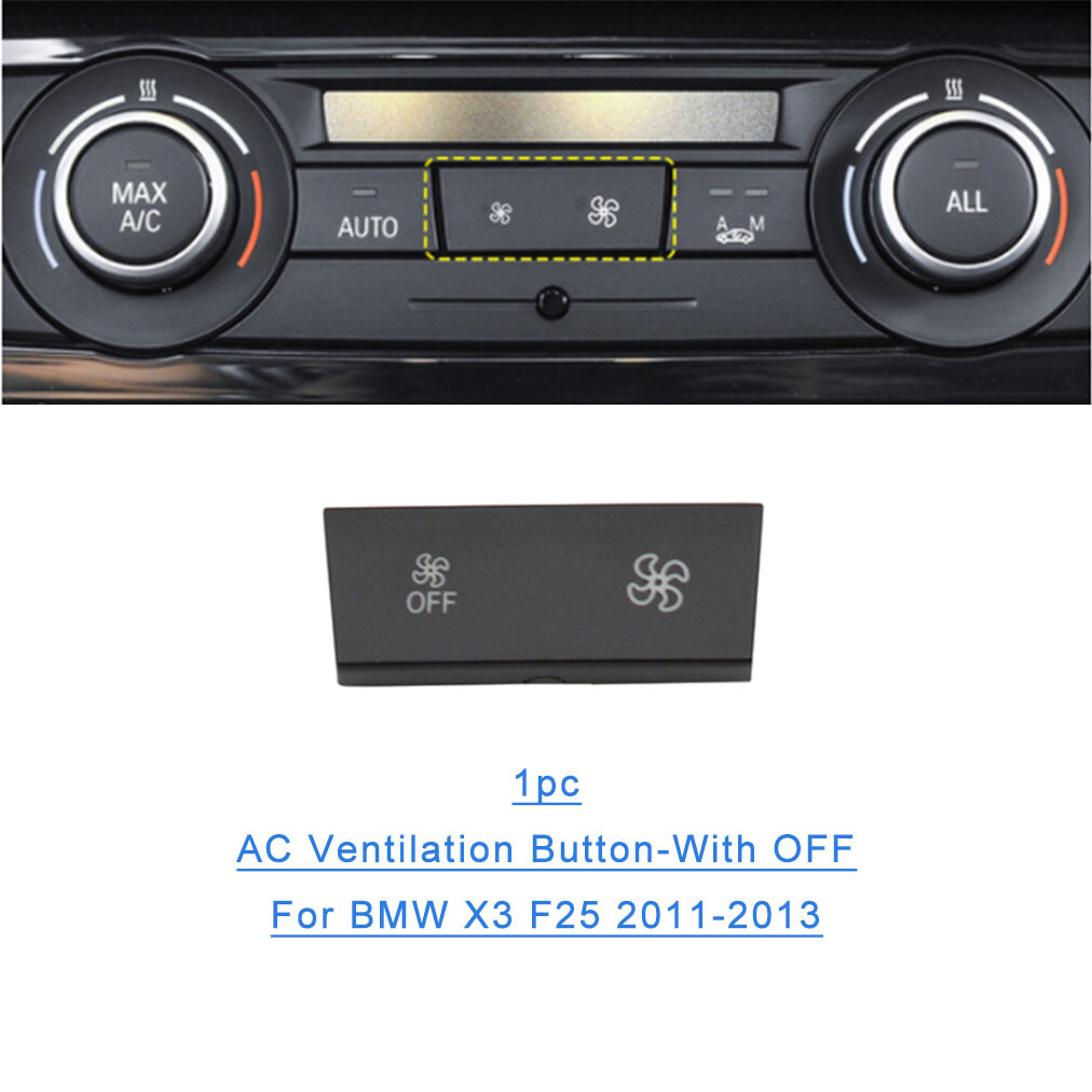 Front Dashboard AC Ventilation Switch Button Cover Fit For BMW X3 F25 2011-2013