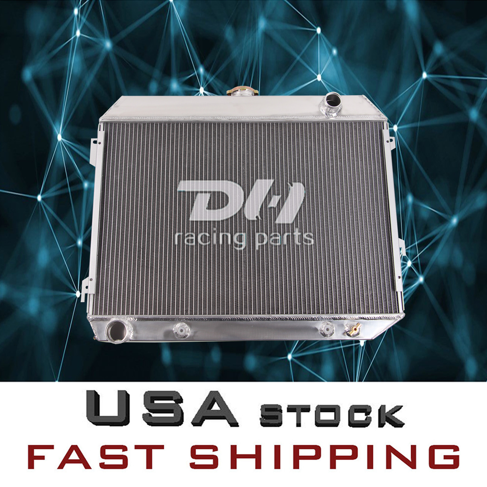 3 Row Alu Radiator For 1968-1974 Dodge Mopar Cars Plymouth Big Block 5. ...