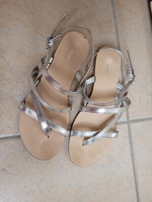 Mädchen Schuhe Sandalen silber Größe 37 Graceland Damen Zehensandale Flip Flop