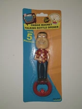 2006 Character UK Family Guy Glenn Quagmire Fridge Magnet Talking Bottle Opener