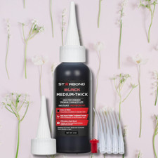 2 oz. Black Medium-Thick - Super Glue Premium Cyanoacrylate CA Glue 