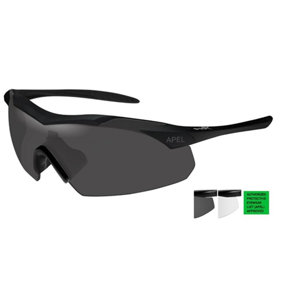 Wiley-X Men's Vapor APEL Approved Interchangeable Sunglass Two