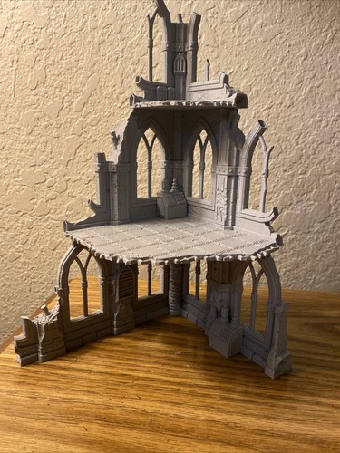 Terreno de ruinas de ciencia ficción para juegos de guerra y juegos de rol 32 mm compatible con Warhammer 40K - Imagen 3 de 5