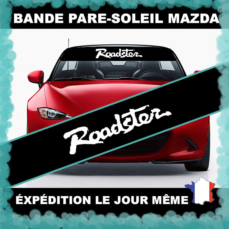 Bande pare-soleil Mazda Roadster contre l'éblouissement en cabriolet