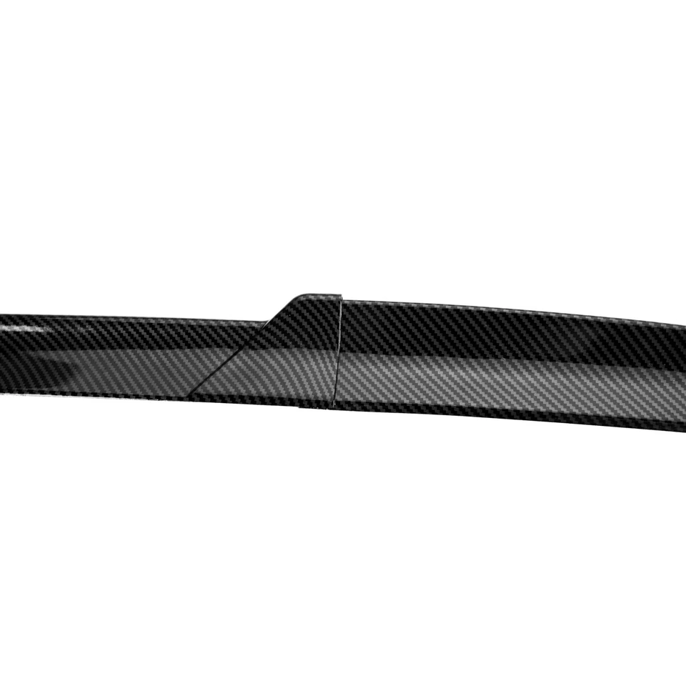 Universal Rear Roof Trunk Spoiler Rear Wing Lip Trim Carbon Fiber Look Decor Foto 4 de 4