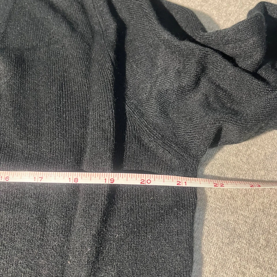 Cárdigan Suéter One World Para Mujer Talla Grande Negro Largo Informal Boho Acogedor Foto 4 de 4