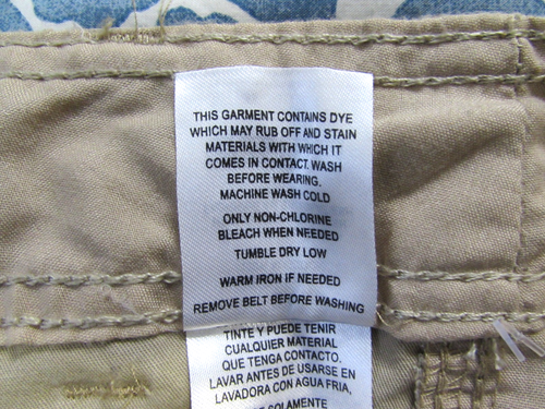 Neu mit Etikett Unionbay Herrenshorts 34 x 14 hellbraun "narbig" doppelstapelig Cargo Kuriertasche & Gürtel - Bild 7 von 11