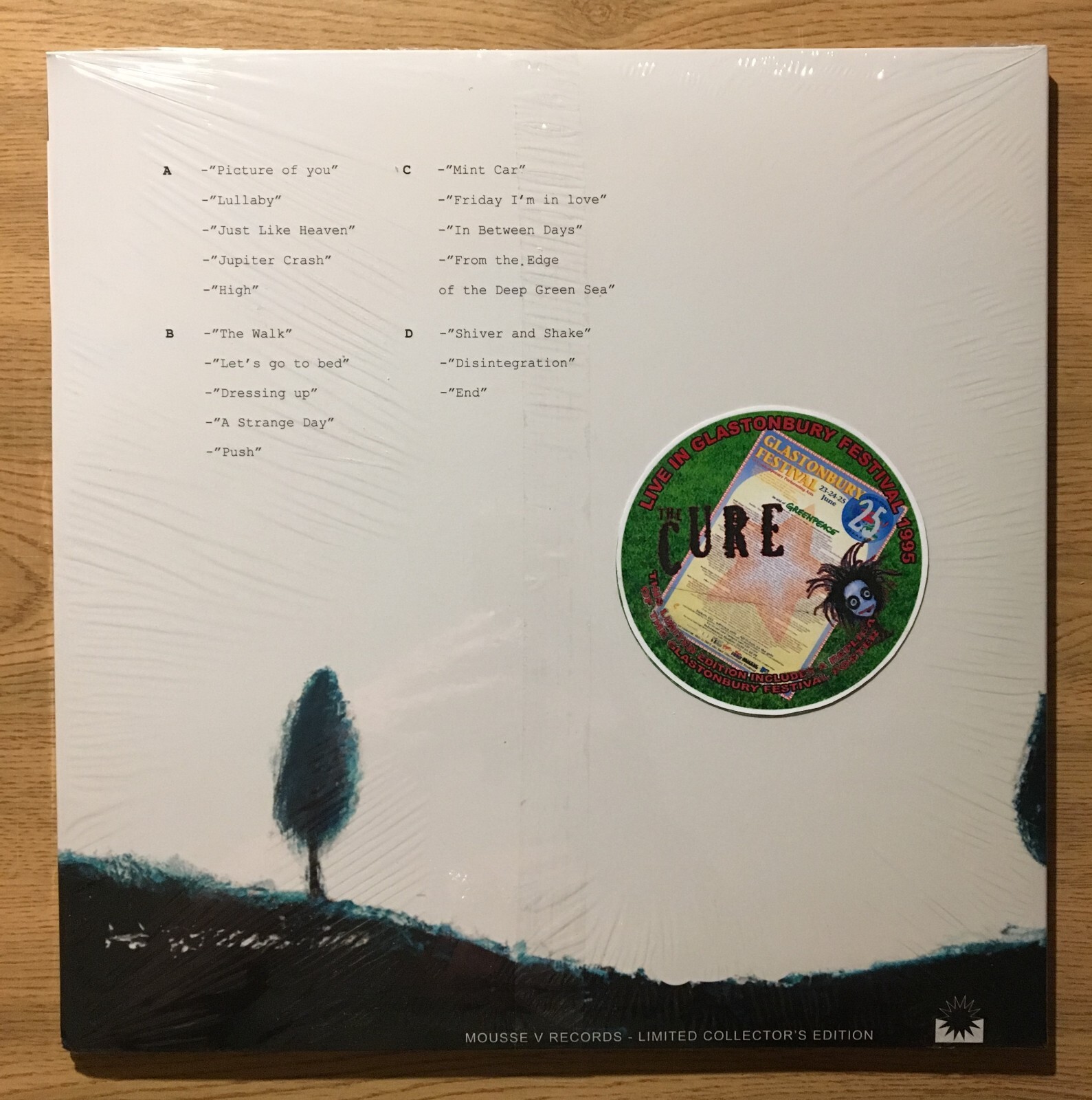 THE CURE DRESSING UP FOR A DAY OUT 2LP GLASTONBURY 1995 LIMITED EDITION
