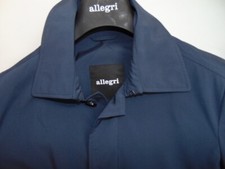 ALLEGRI  NUOVO COLL. AUTENTICO SPOLVERINO BLU NUOVA 459,00 CART. IMPERMEABILE 46