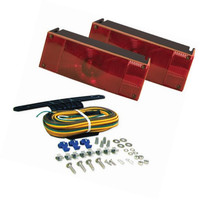 Blazer C6285 Rectangular Low Profile Submersible Trailer Light Kit - Red Blazer C6285 Rectangular Low Profile Submersible Trailer Light Kit - Red