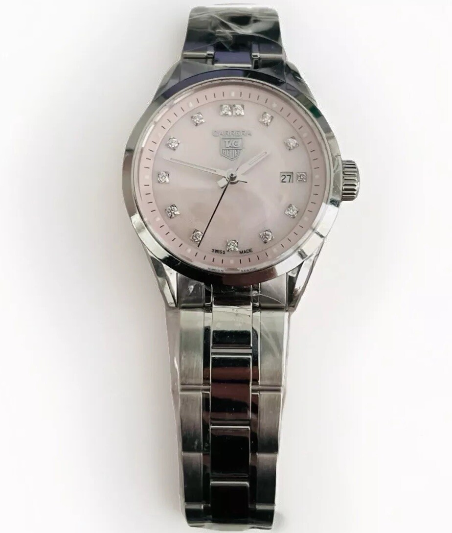Brand New Tag Heuer WV1417 Carrera Ladies Diamond Watch with Original Stickers