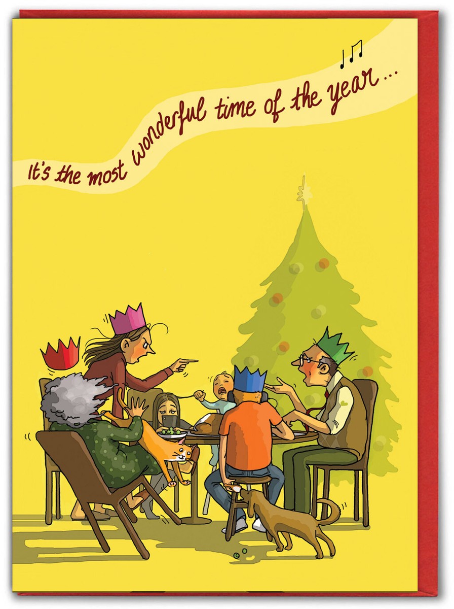 Brainbox Candy Lustige Weihnachtskarte | "Beginning To Look Like Christmas" | Frecher Humor Für Familie & Freunde