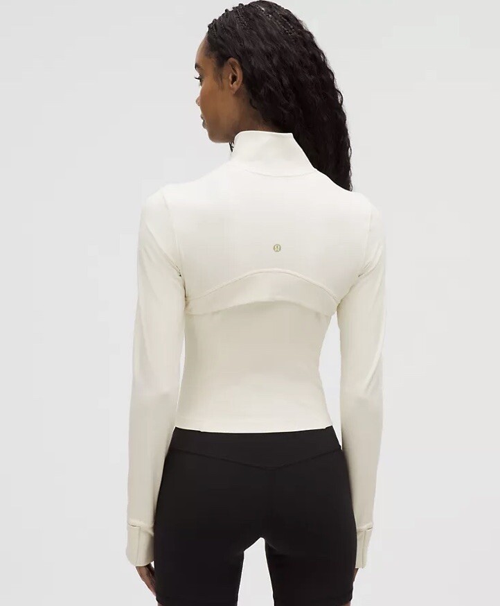 Lululemon Define Cropped Jacket Nulu-Light Ivory/Gold-NWT | eBay