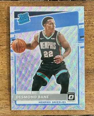 DESMOND BANE 2020-21 DONRUSS OPTIC SILVER WAVE PRIZM ROOKIE #180 - GRIZZLIES 