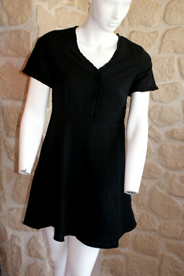 Robe Ycoo Noire Taille S - Manches Courtes - Neuf Avec étiquettes