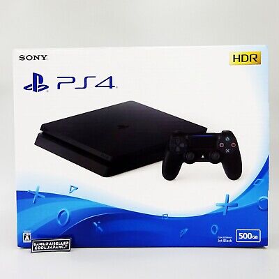 SONY PlayStation 4 Jet Black 500GB CUH-2200AB01 Slim Console Japan BRAND  NEW | eBay